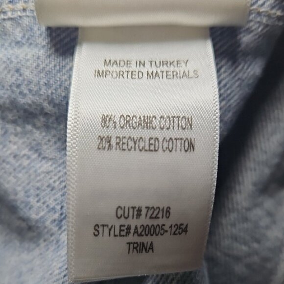 Agolde Revolve Trina Denim Mini Dress XS New Organic Cotton 90s Y2K City - Picture 9 of 11